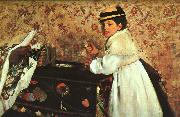 Edgar Degas Portrait of Mademoiselle Hortense Valpincon Sweden oil painting reproduction
